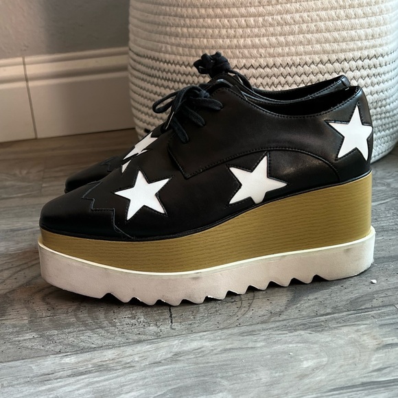 Stella McCartney Elyse Star Platform Wedge Shoes - Picture 7 of 10